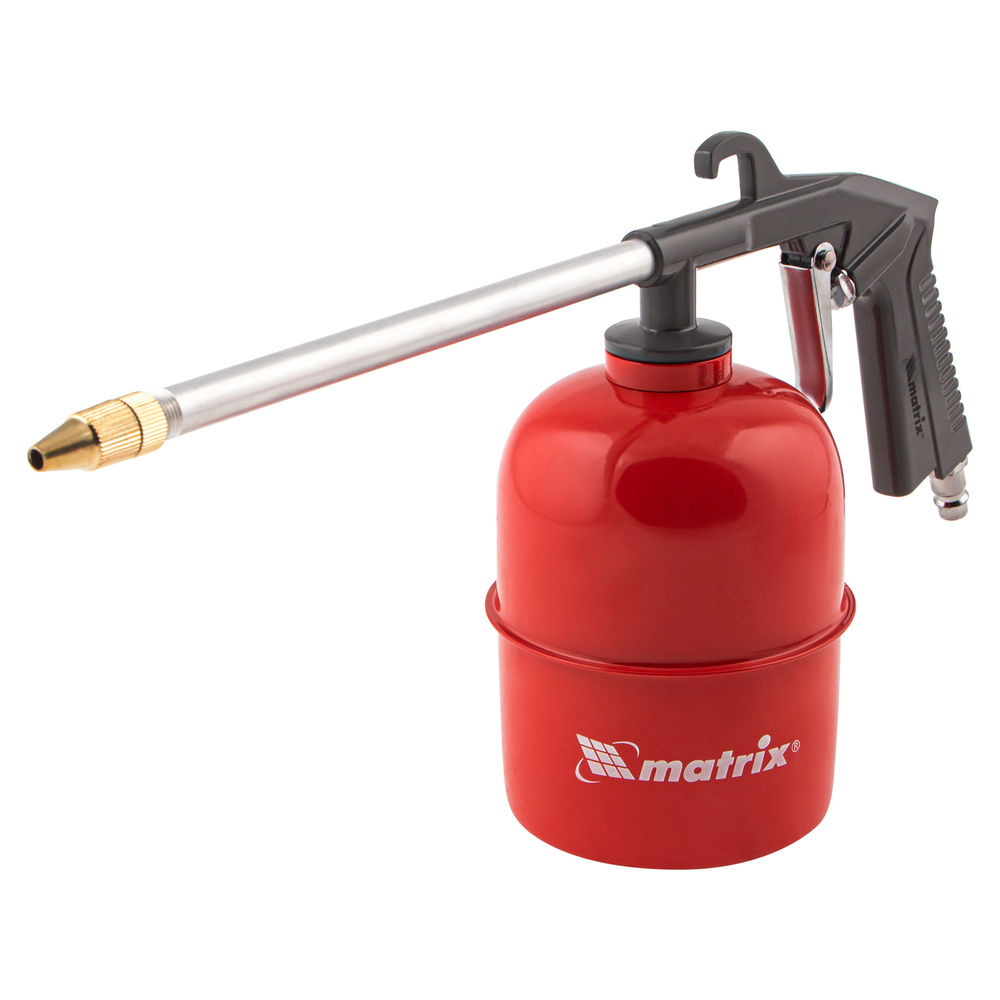 Набор пневмоинструмента, 5 предметов, быстросъемное соединение, краскораспылитель с верхним бачком Matrix (57304)