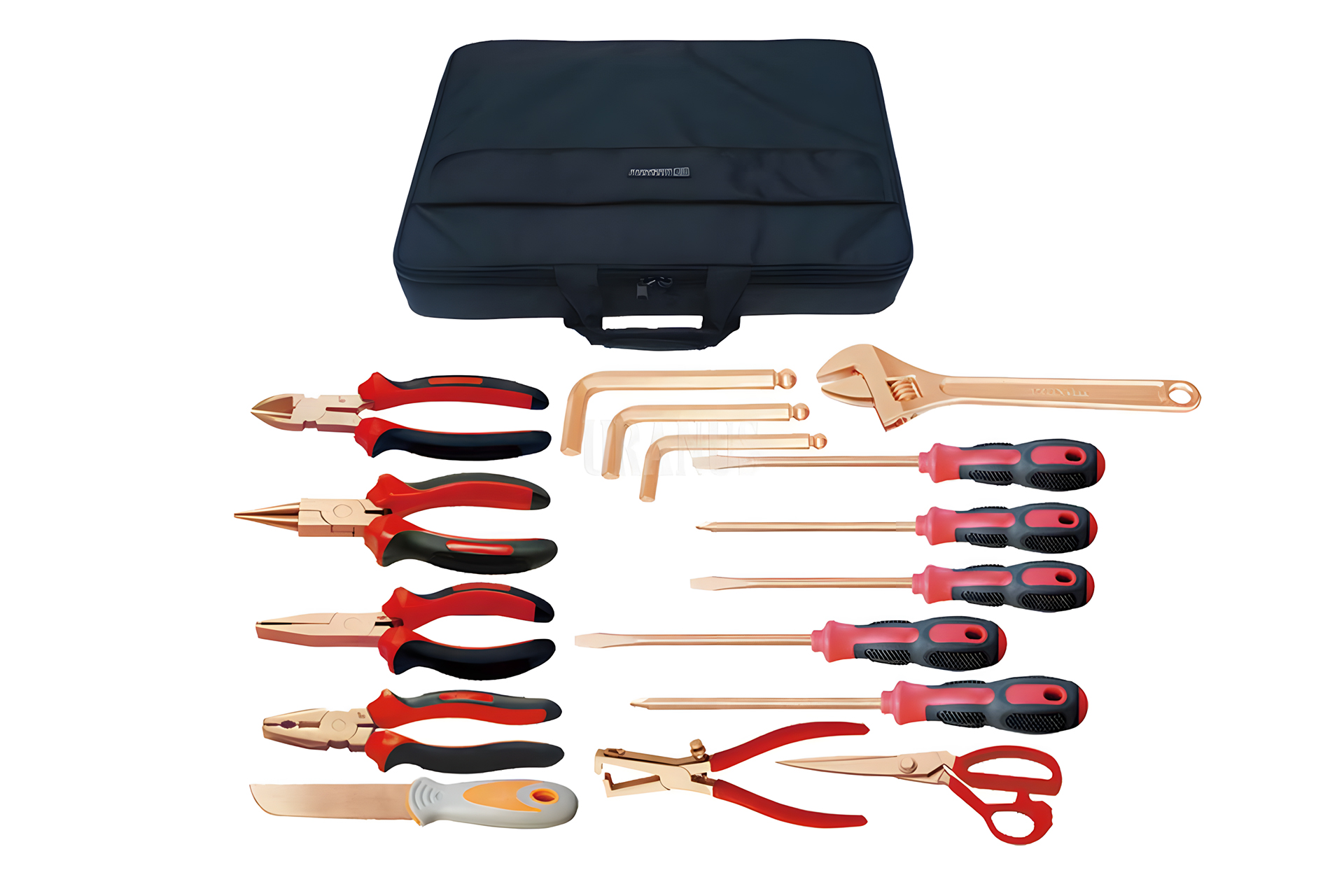 Набор взрывобезопасного инструмента (18 предметов) BeCu No.AA08-18, HORTZ