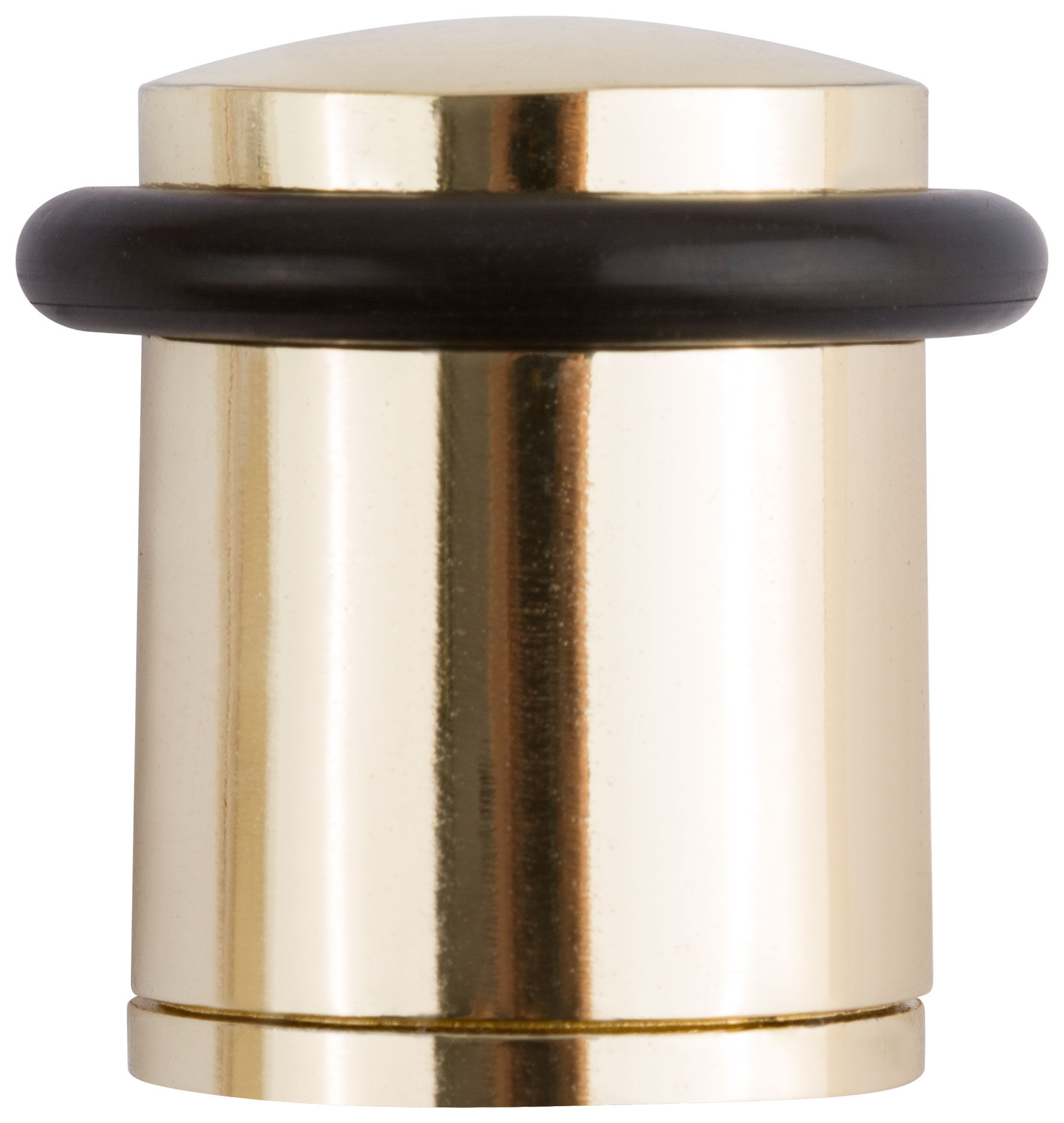 Ограничитель дверной малый с резиновой вставкой Стандарт, золото (66744)