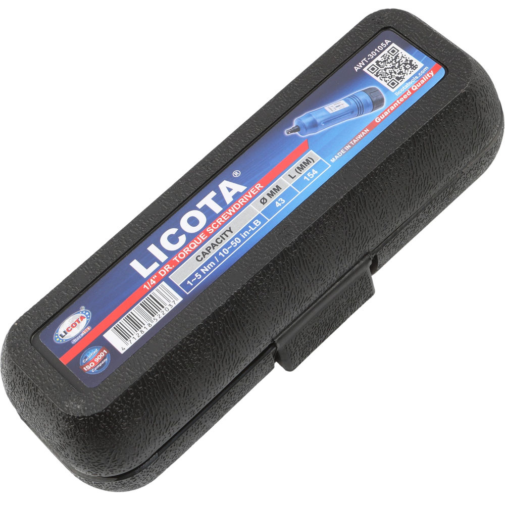 Отвертка динамометрическая 1/4, 1-5Nm, Licota, AWT-30105A