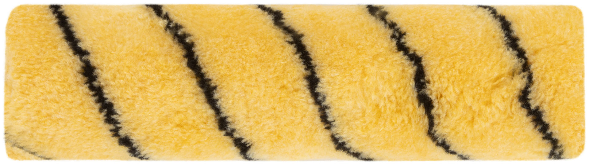 Ролик полиакриловый, бежевый с черной полоской, диам. 40/61 мм; ворс 10,4 мм, 230 мм (01859)