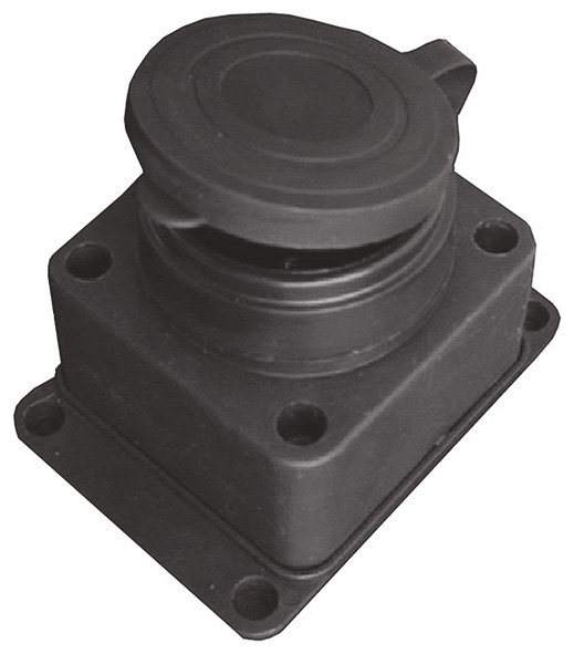 Розетка настенная однофазная с заглушкой ( каучук ) UNIVERSAL (83304)