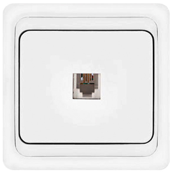 Розетка телефонная, скрытая установка UNIVERSAL (84014)