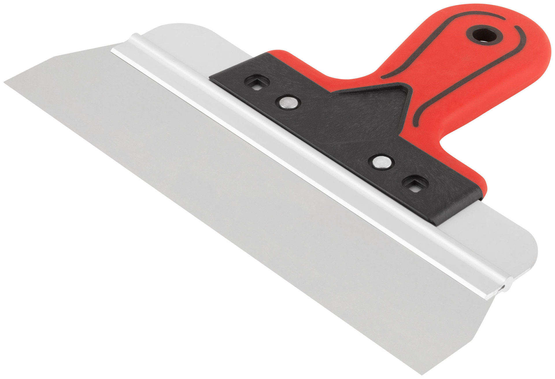 Шпатель фасадный Профи, нержавеющая сталь, прорезиненная ручка 250 мм (06423)