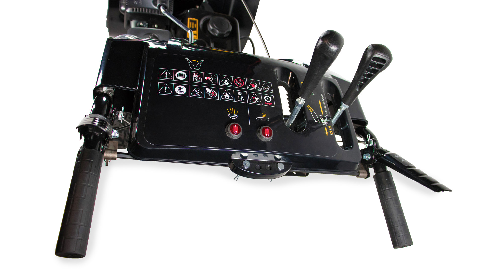 Снегоотбрасыватель CHAMPION ST662E (6,5лс61см6F/2Rколеса3,6л80,5кг эл.стартер, фары, обогрев рук) (ST662E)