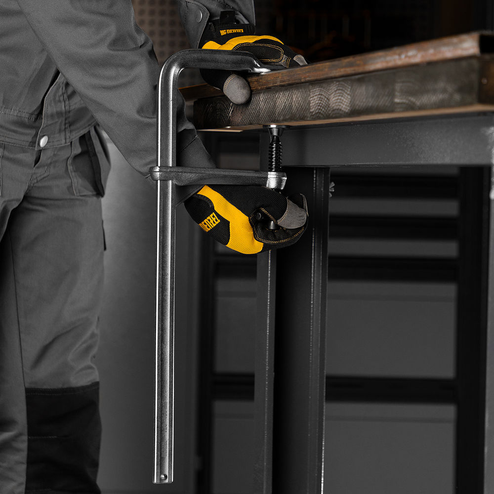 Струбцина F-образная, 80x400мм, кованая Denzel (20467)