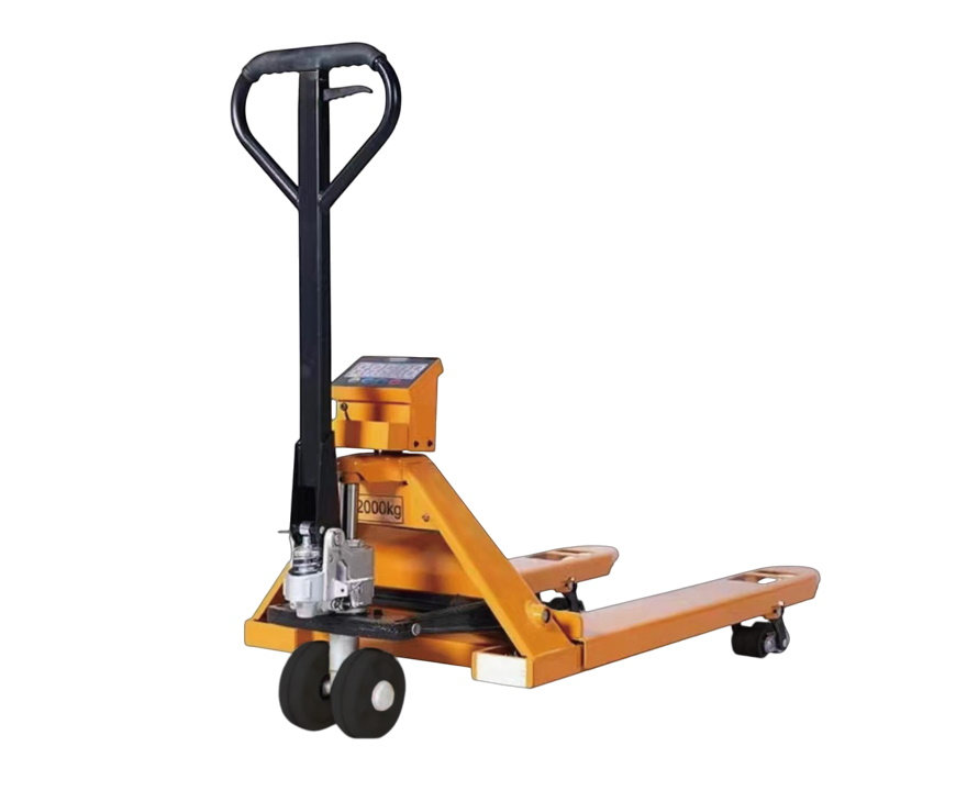 Тележка гидравлическая с весами 2000 кг 1150 мм полиуретановые колеса TOR AC-CW2 (серия DR) (1050405)