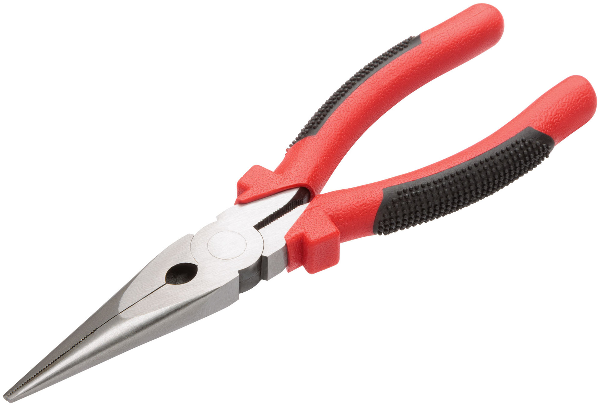 Тонконосы Стандарт, красно-черные пластиковые ручки, полированная сталь 200 мм (48300)