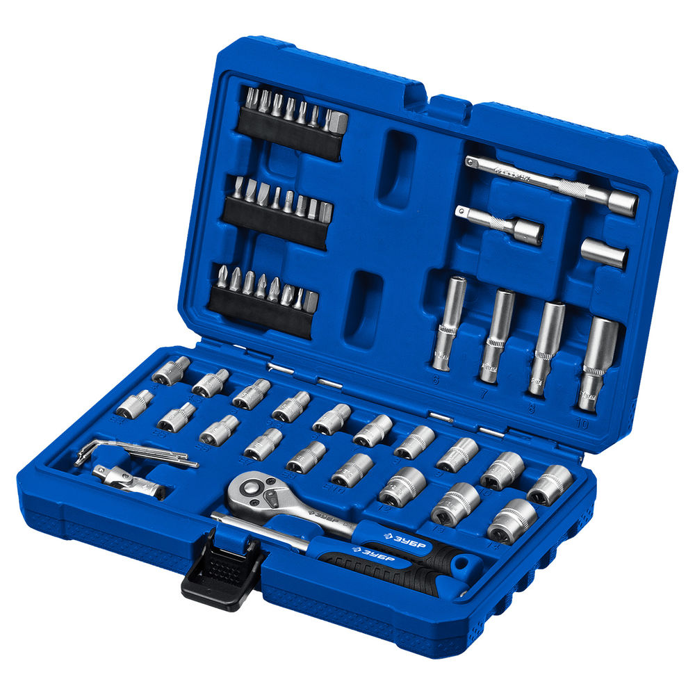 Универсальный набор инструмента 57 предм. А-57 (1/4) Профессионал ЗУБР 27671-H57