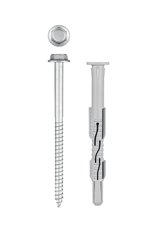 Дюбель фасадный ФД-Ц 10 x 120 мм, нейлон/цинк, 50 шт ЗУБР 301455-120