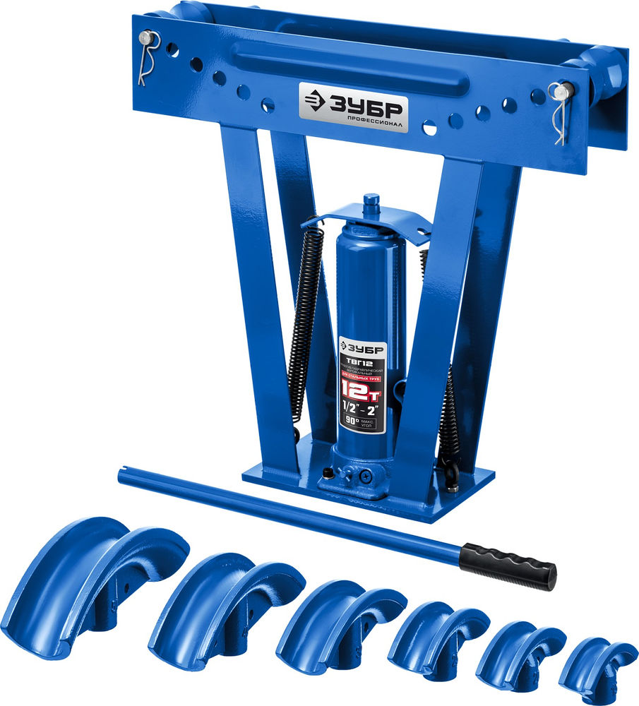 Трубогиб ручной вертикальный гидравлический 12 т ЗУБР ТВГ-12 Профессионал 43078-12_z01