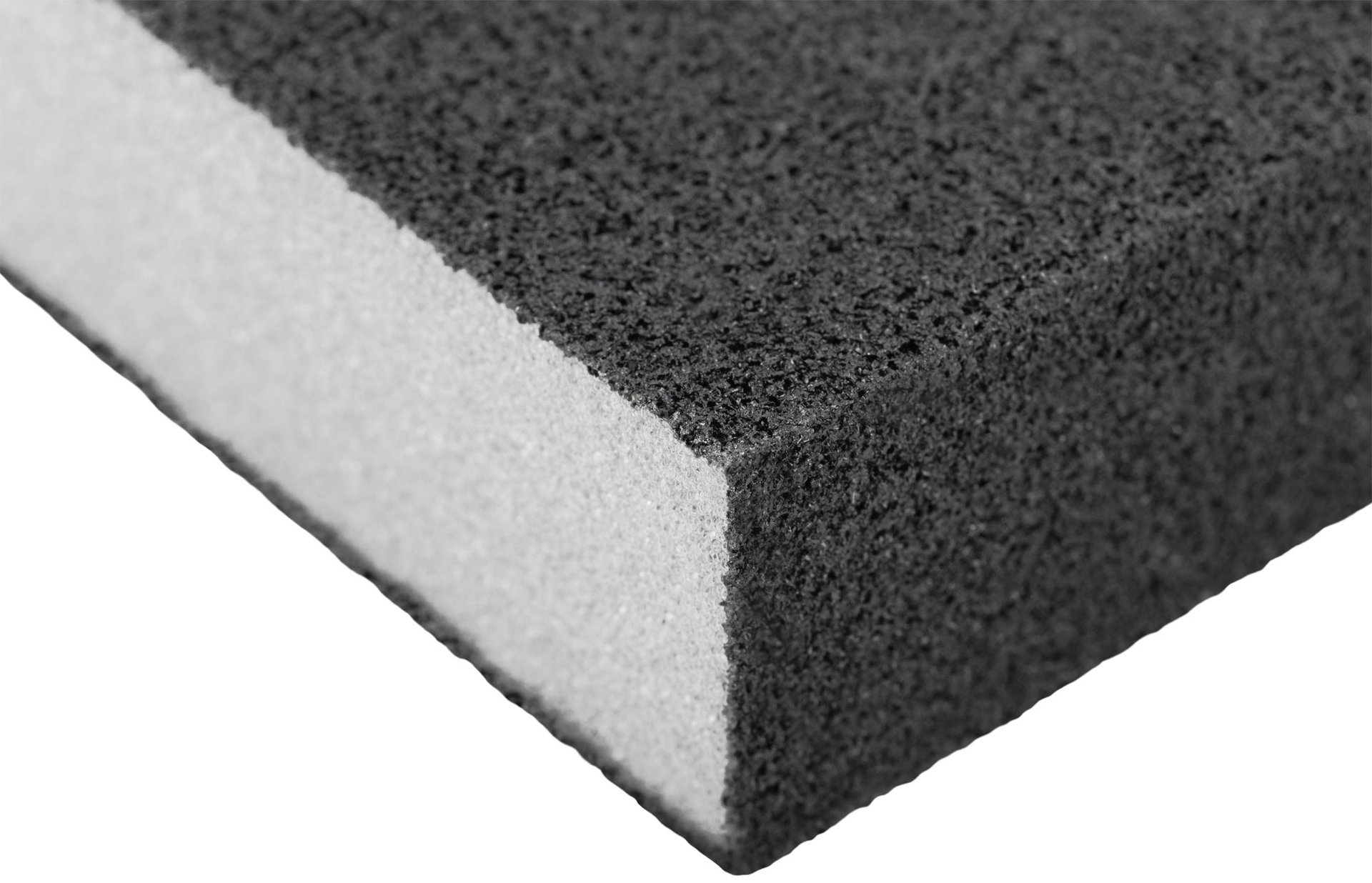 Губка шлифовальная алюминий-оксидная, 100х70х25 мм, средняя жесткость Р 80/ Р 120 (38368)