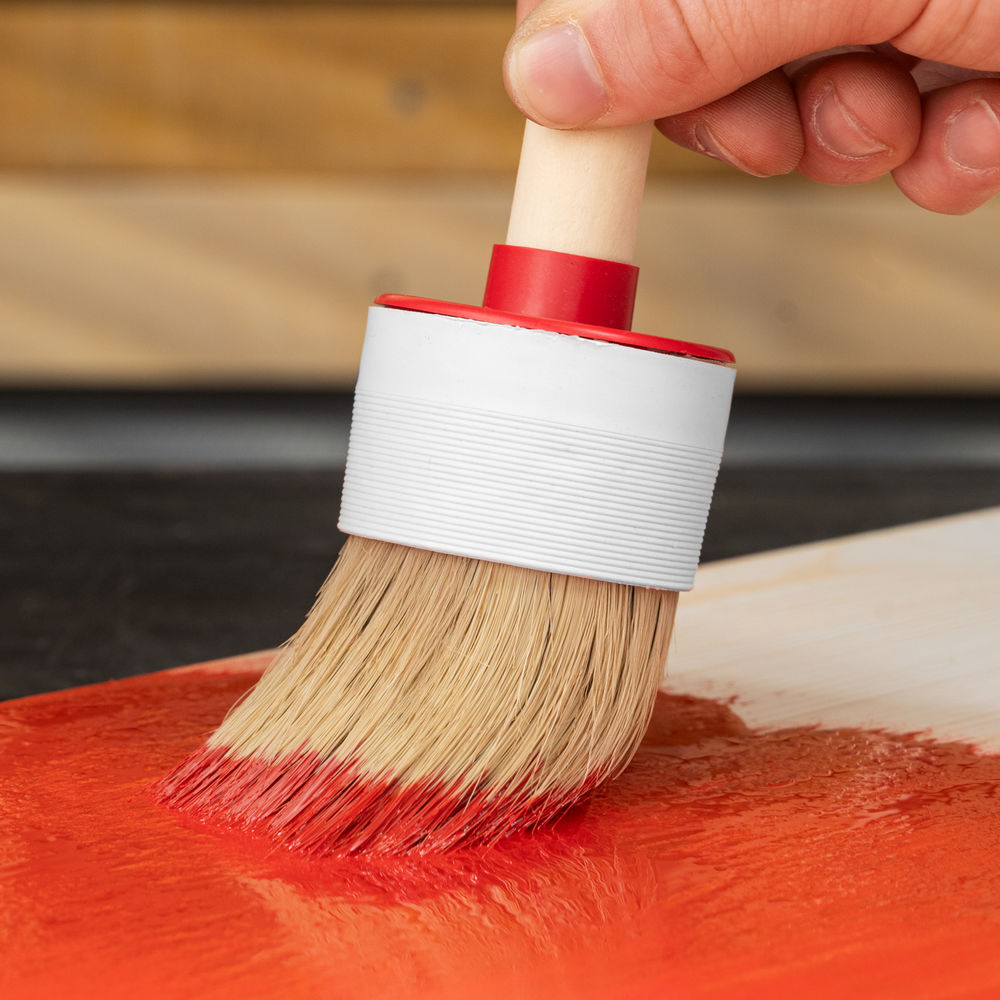 Кисть круглая №16 (55 мм) натуральная щетина, деревянная ручка MTX (82086)