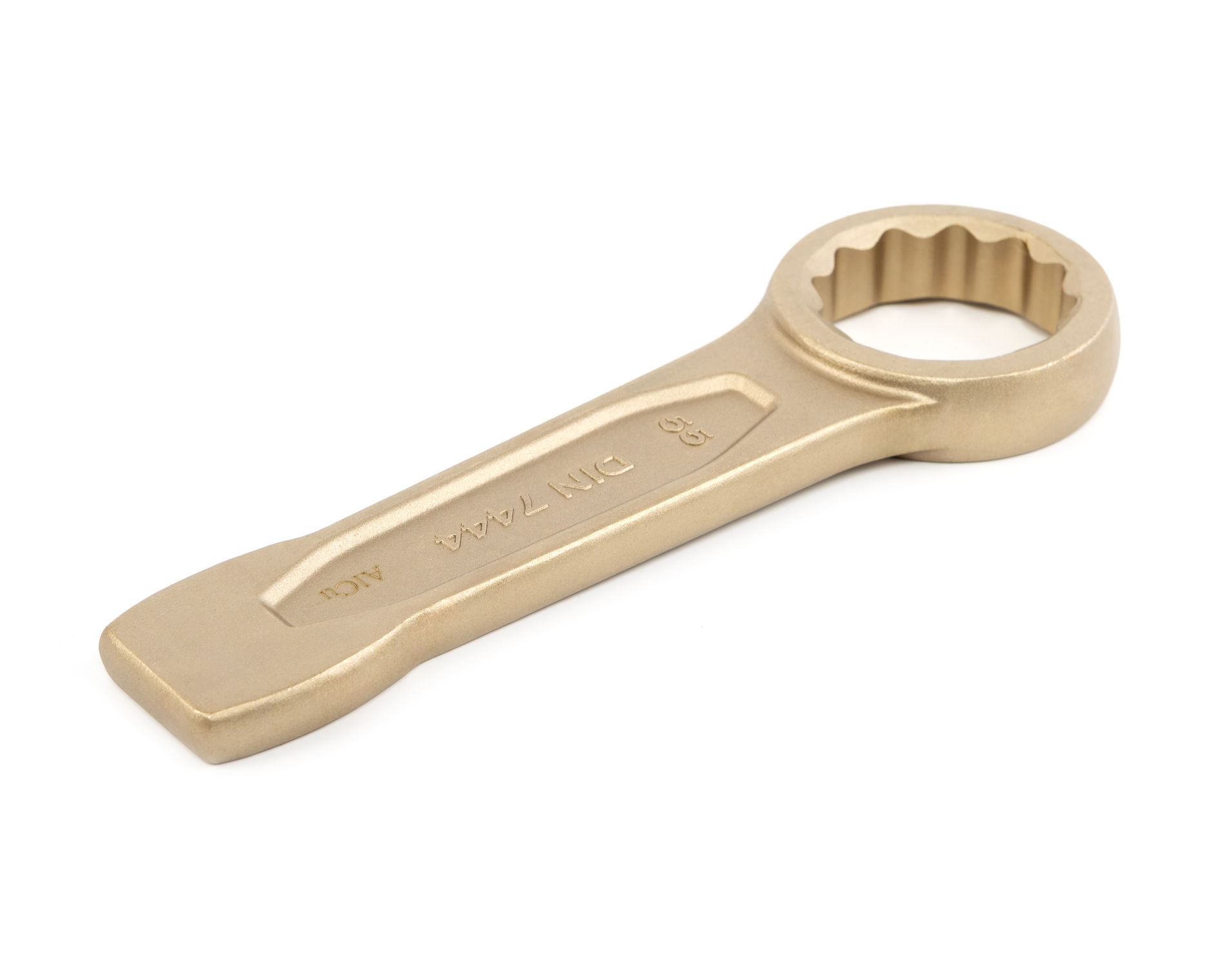 Ключ гаечный накидной ударный 55 искробезопасный сплав AlCu, HORTZ