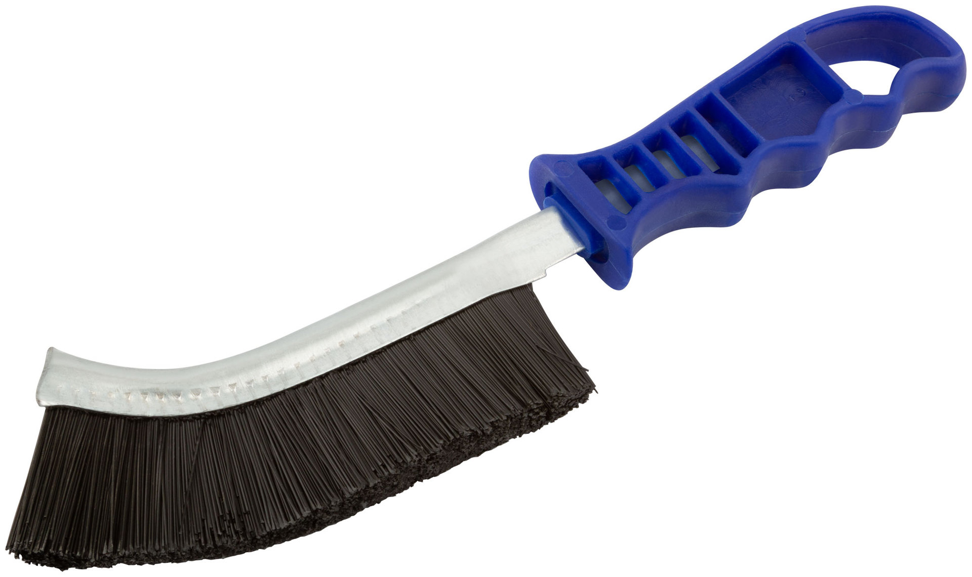 Корщетка с изогнутой пластиковой ручкой нейлоновая тип F (38414)