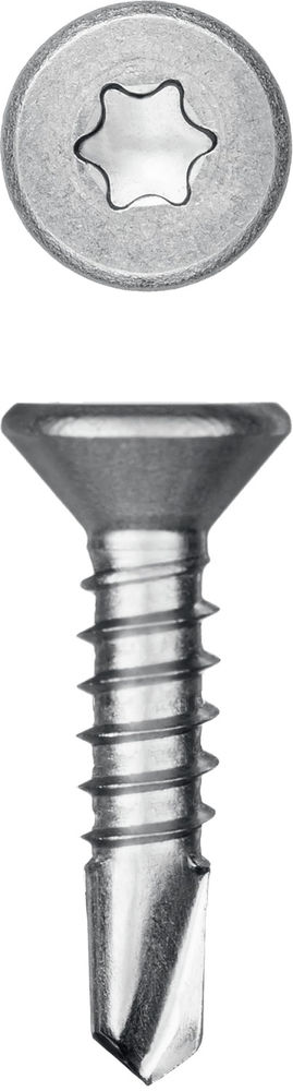 Саморез нержавеющий 13?4.2 мм DS-C А2 сверло потайная головка ТХ20 600 шт KRAFTOOL 300932-42-013