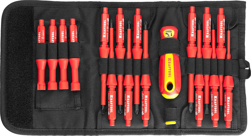 Набор высоковольтных отверток, 18 предм Х-Drive Electro KRAFTOOL 220092-H18
