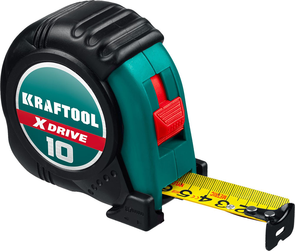 Рулетка 10 м х 25 мм X-Drive KRAFTOOL 34122-10