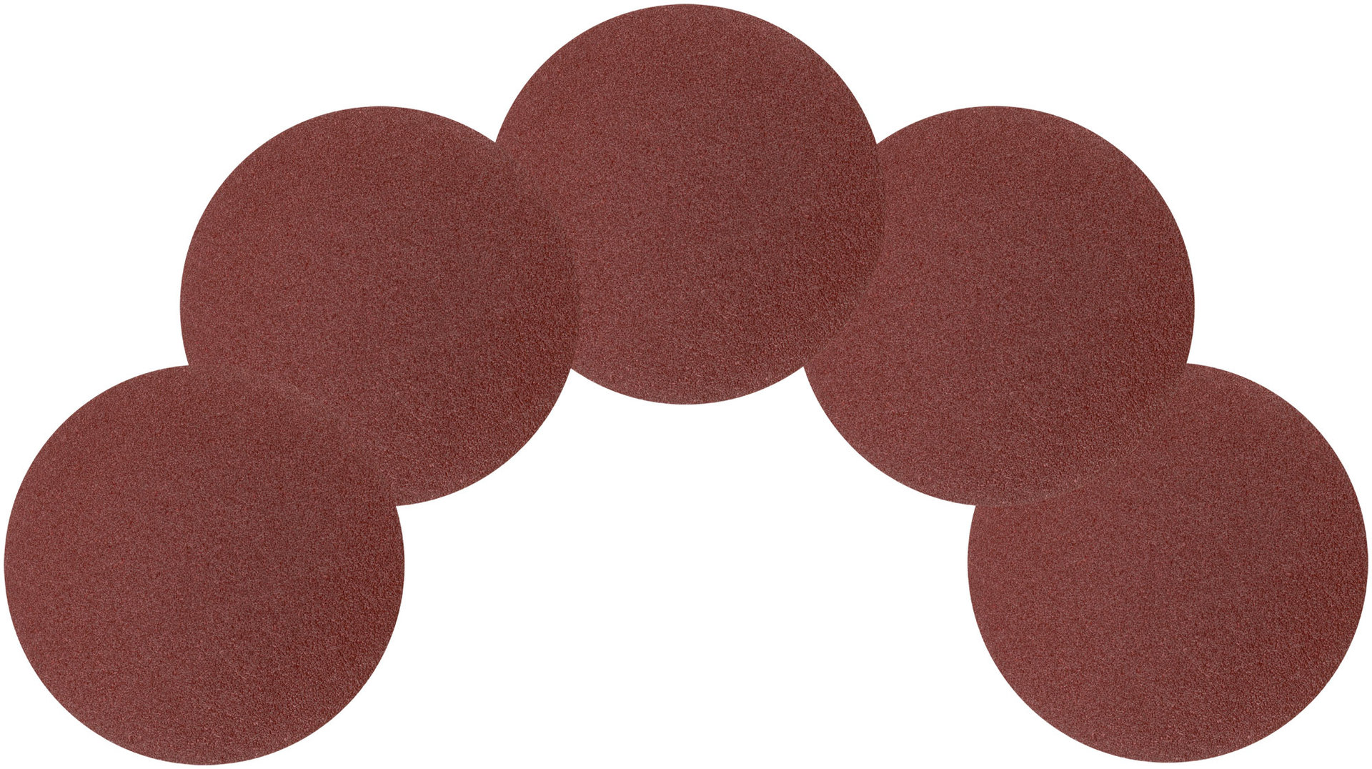 Круги шлифовальные сплошные (липучка), алюминий-оксидные, 150 мм, 5 шт. Р 60 (39803)