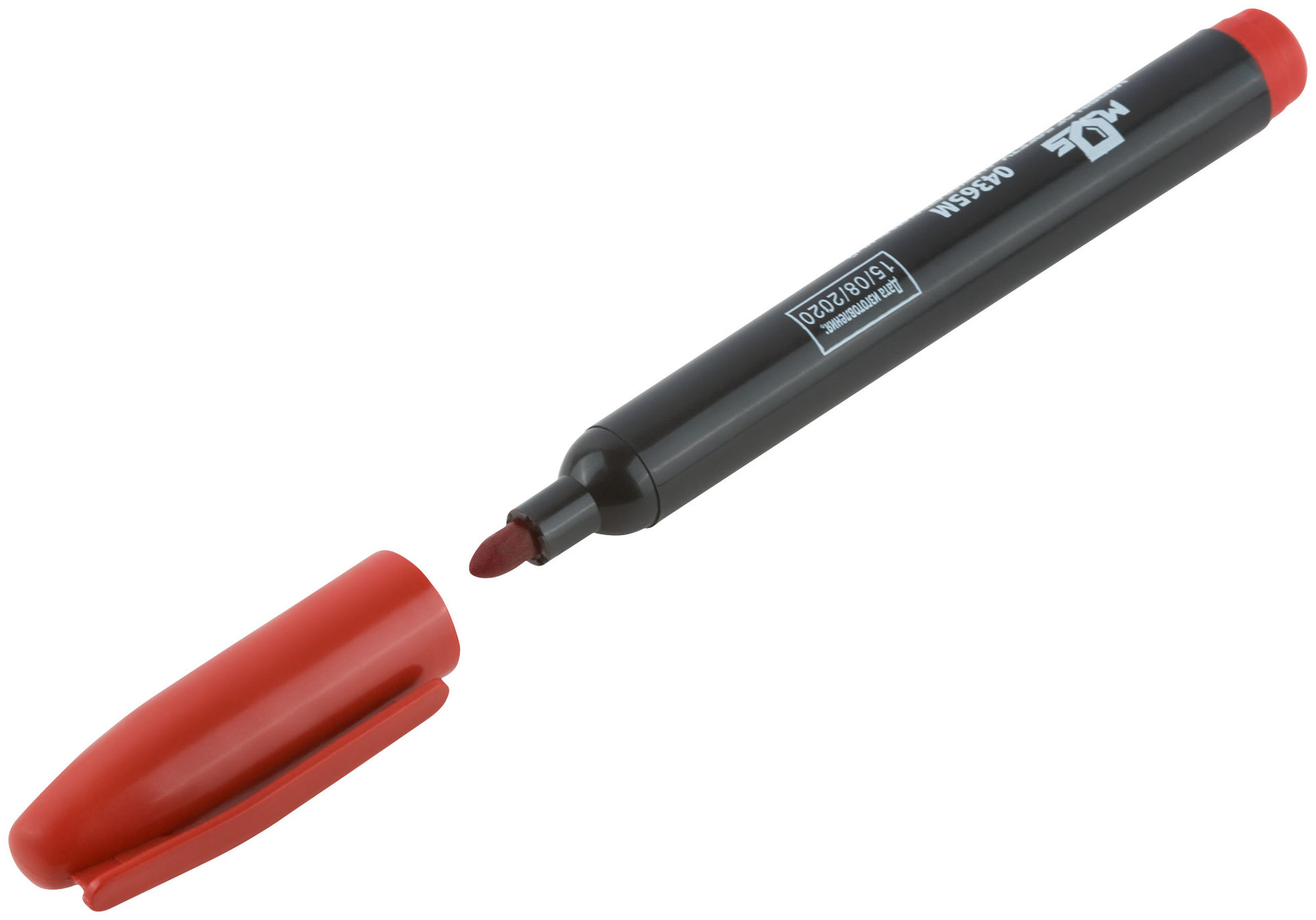 Маркер перманентный строительный, красный (04365М)