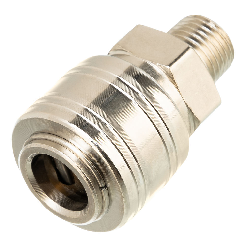 Муфта универсальная быстросъемная (мама) 1/4, внешняя резьба, 2 шт, Stels (57051)