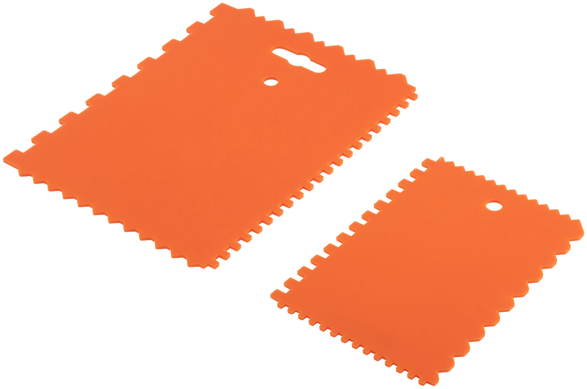 Набор пластиковых зубчатых шпателей, 2 шт: 175x130 мм, 130x90 мм (30-2400)