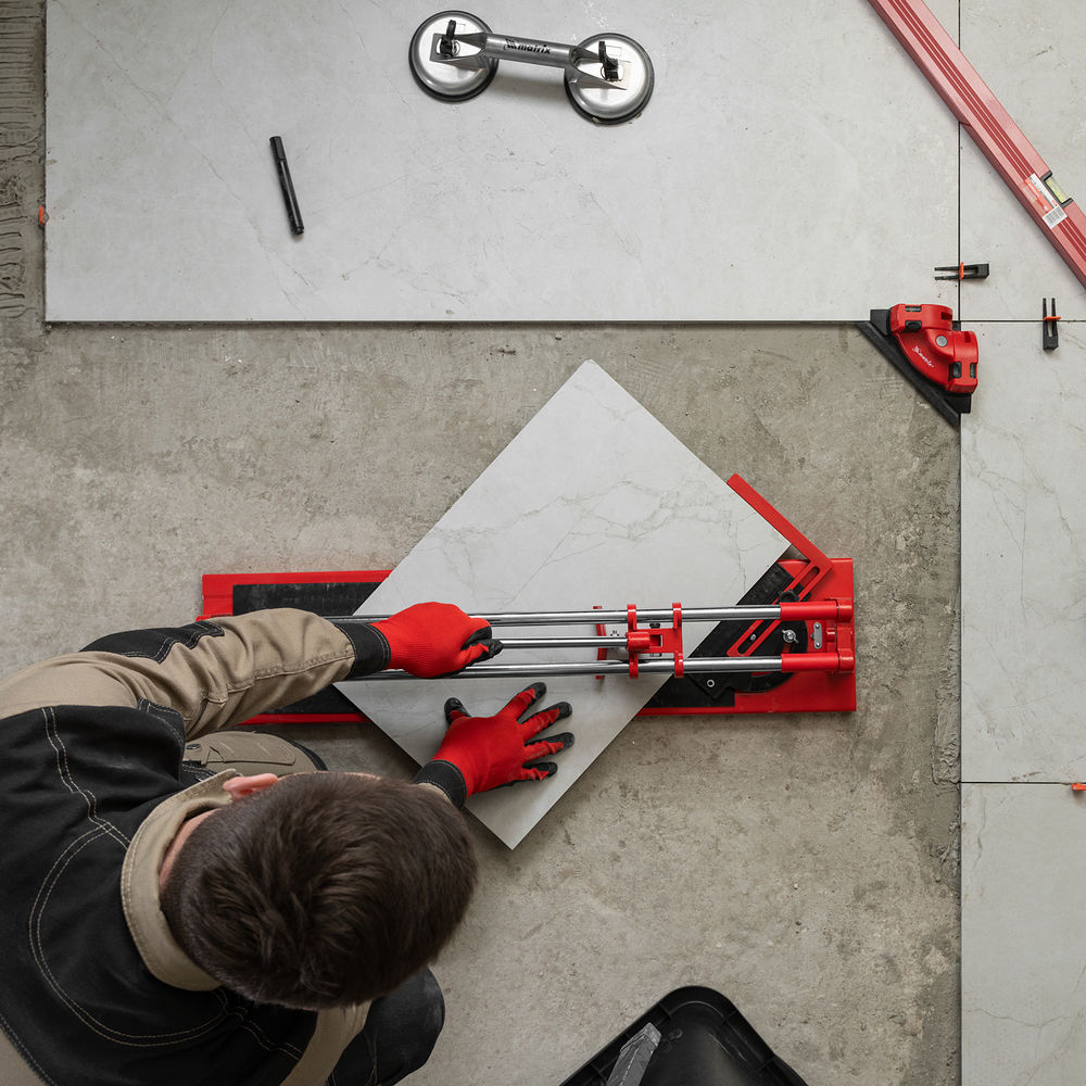 Плиткорез 600 х 16 мм, Балеринка, поворотный металлический угольник MTX (87658)