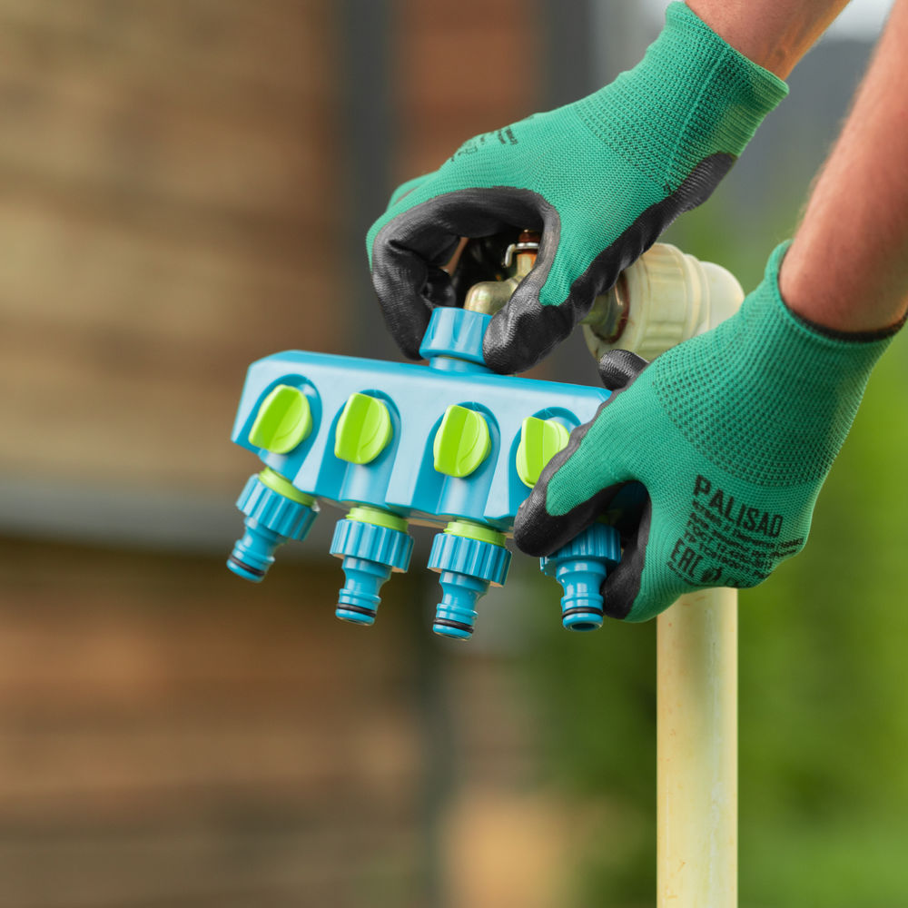 Разветвитель четырехканальный, пластиковый Palisad Luxe (65787)