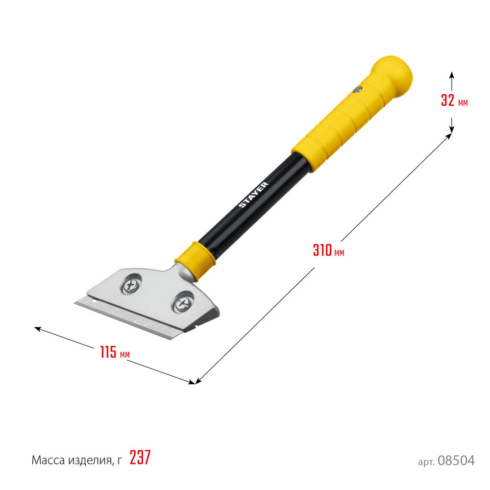 Скребок ударный 100 мм, длина 300 мм STAYER 08504
