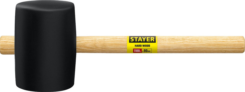 Киянка резиновая чёрная 1100 г STAYER 20505-100