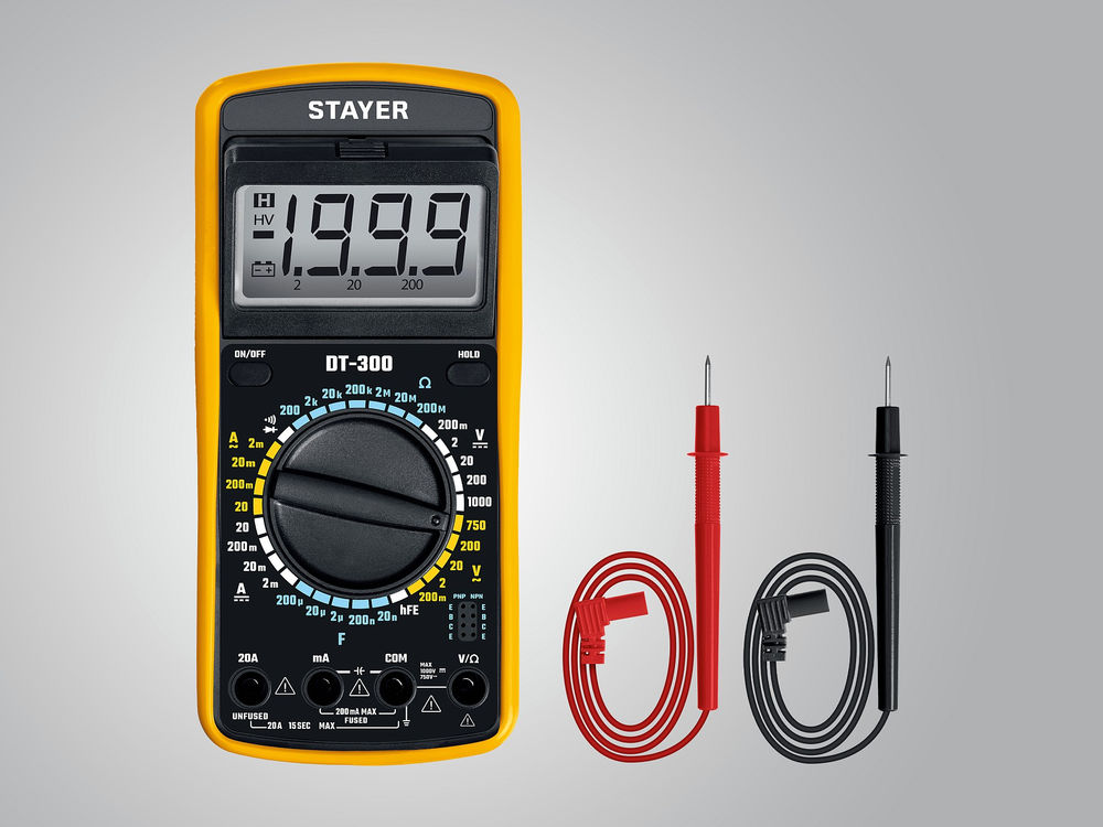 Мультиметр цифровой DT-300 STAYER 45321