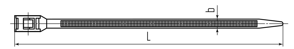 Стяжка нейлоновая КСГ 8х400 (желт) (100шт) (Fortisflex) (74248)