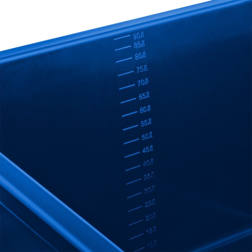 Таз строительный прямоугольный 90 л, первичный высокопрочный пластик, усиленный ЗУБР 06096-90