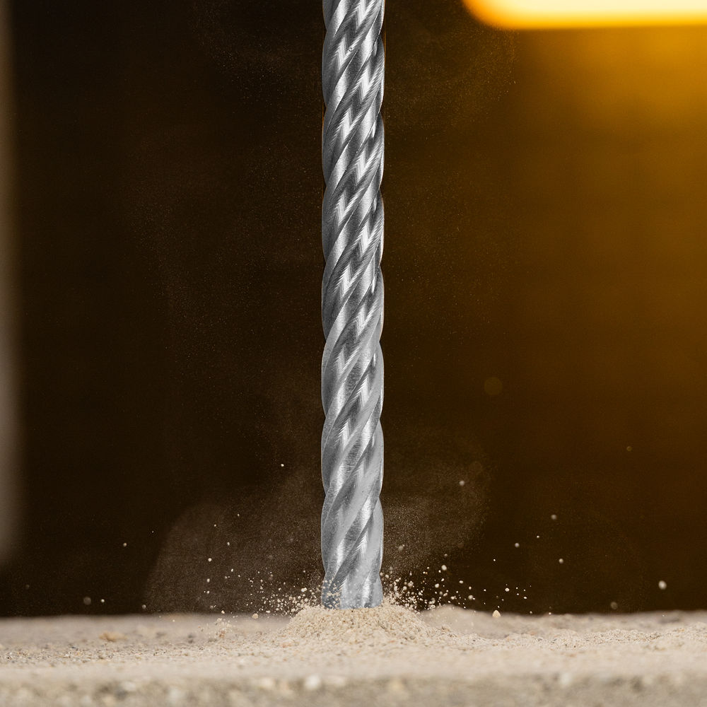 Бур по бетону, цельная крестовая пластина, 12x315 мм, SDS PLUS Denzel (705318)