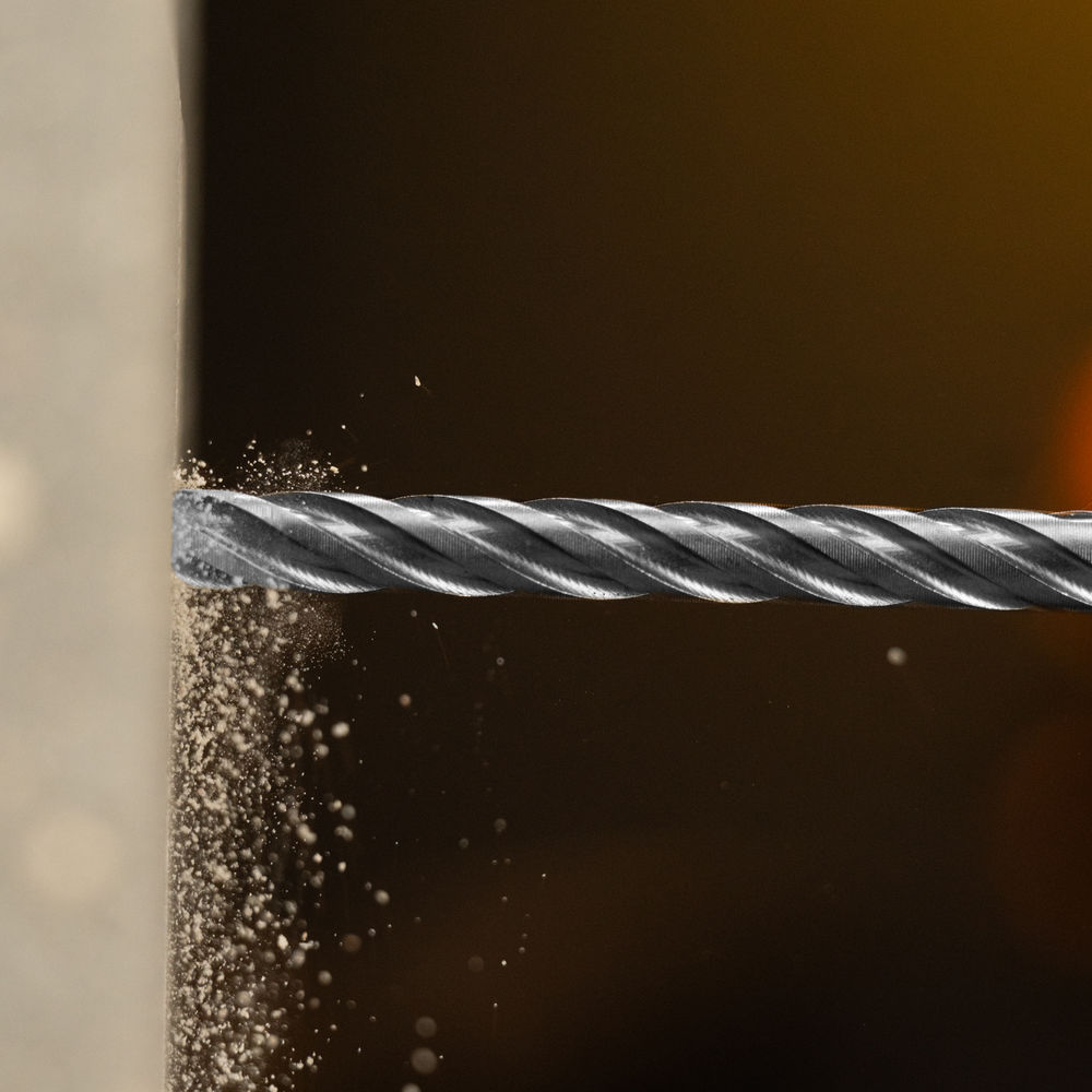 Бур по бетону, цельная крестовая пластина, 8x165 мм, SDS PLUS Denzel (705306)