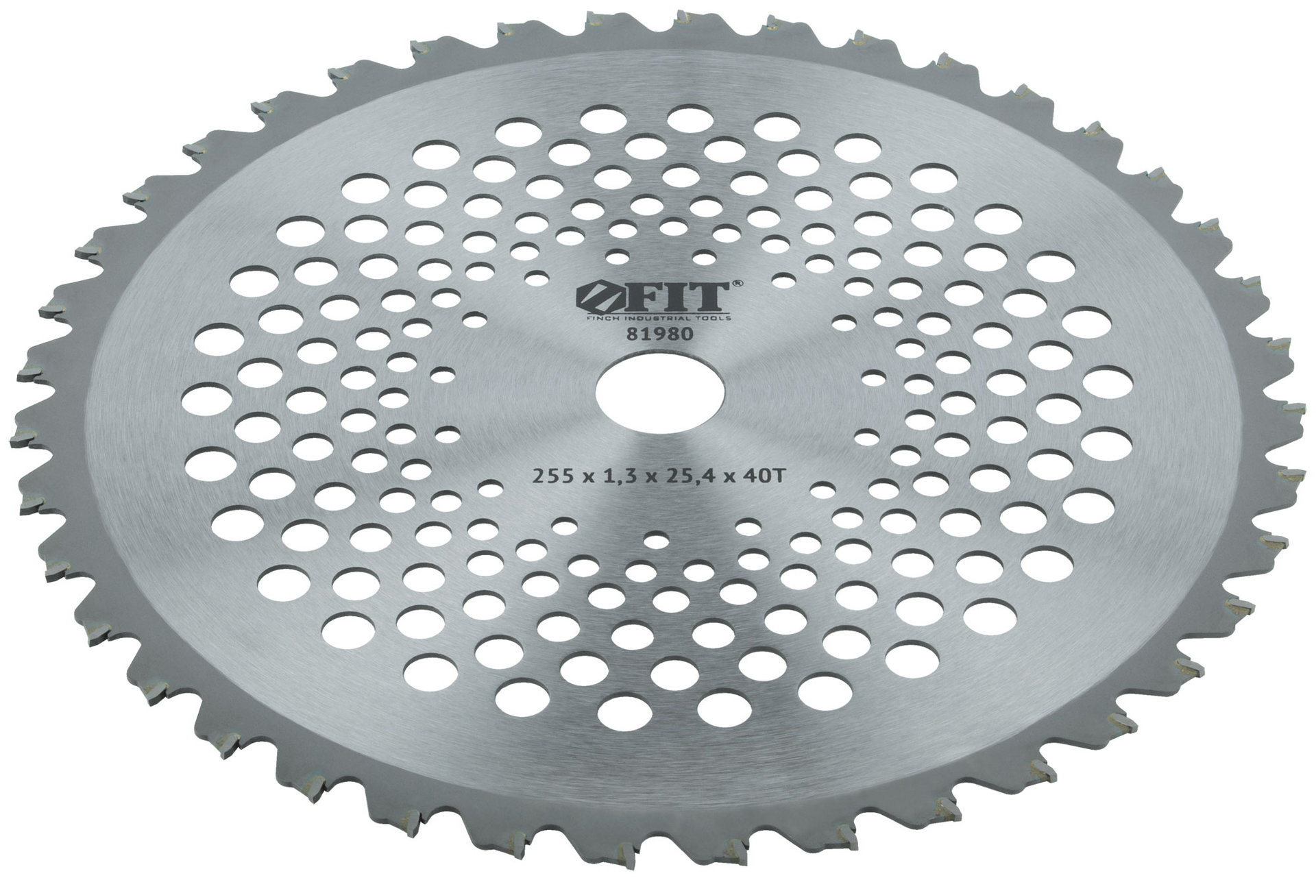 Диск для триммера, карбидные режущие зубья 255х25,4х40Т (81980)