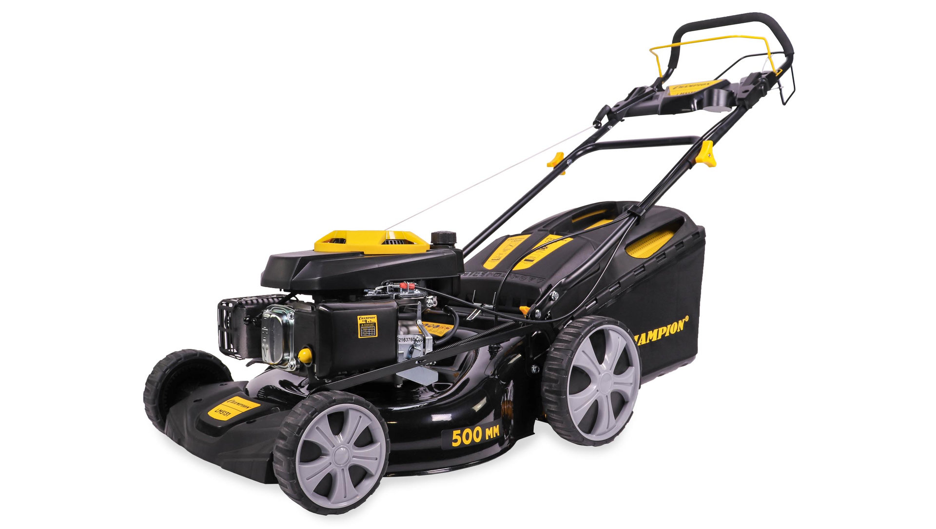 Газонокосилка CHAMPION LM5131 (3кВт привод 500мм 60л 25-75мм 1рычаг/7, 33кг 4в1) (LM5131)