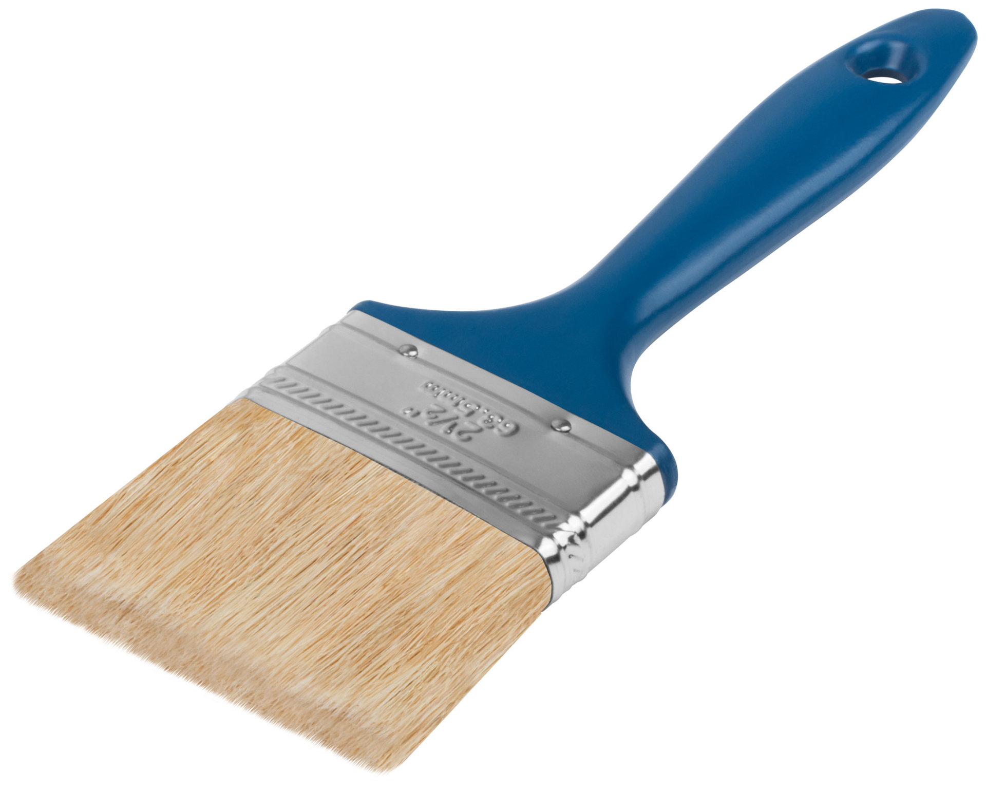 Кисть флейцевая Модерн, натур.светлая щетина, пластиковая ручка 2,5 (63 мм) (01156)