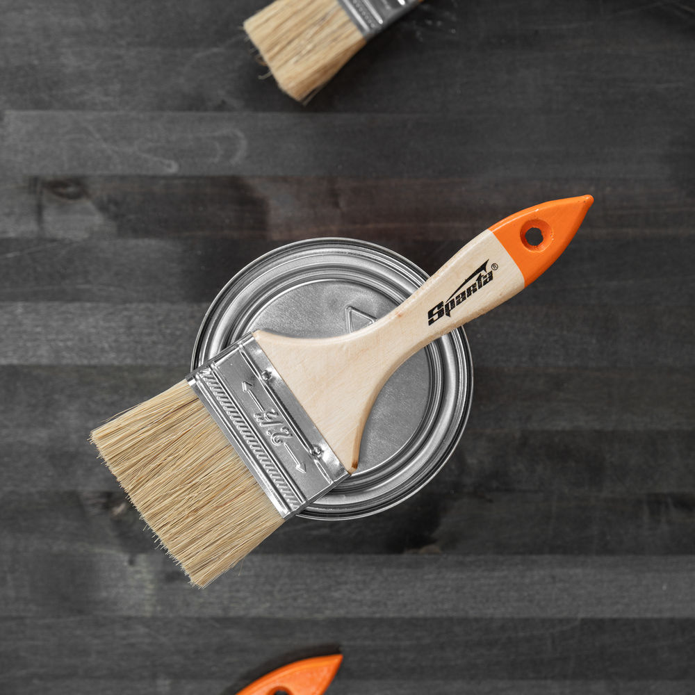 Кисть плоская Slimline 2.5 (63 мм) натуральная щетина, деревянная ручка Sparta (824355)