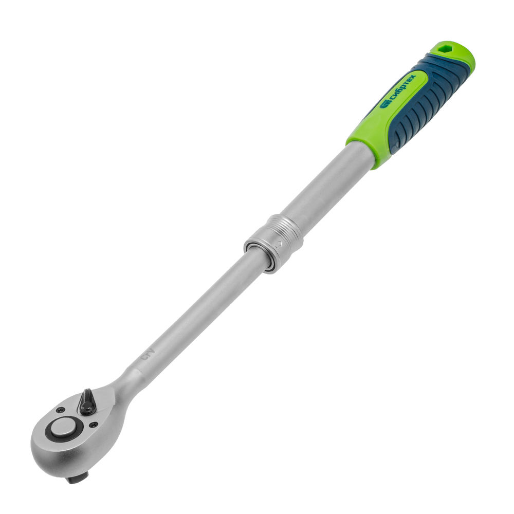 Ключ-трещотка телескопический 1/2, 300-430 мм, 72 зуба, с быстрым сбросом Сибртех