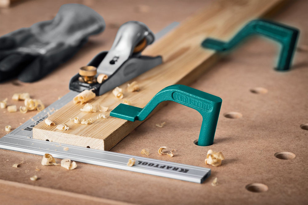 Прижим верстачный в отверстия 20 мм KRAFTFLEX MFT-HDC 200/110 KRAFTOOL 32803