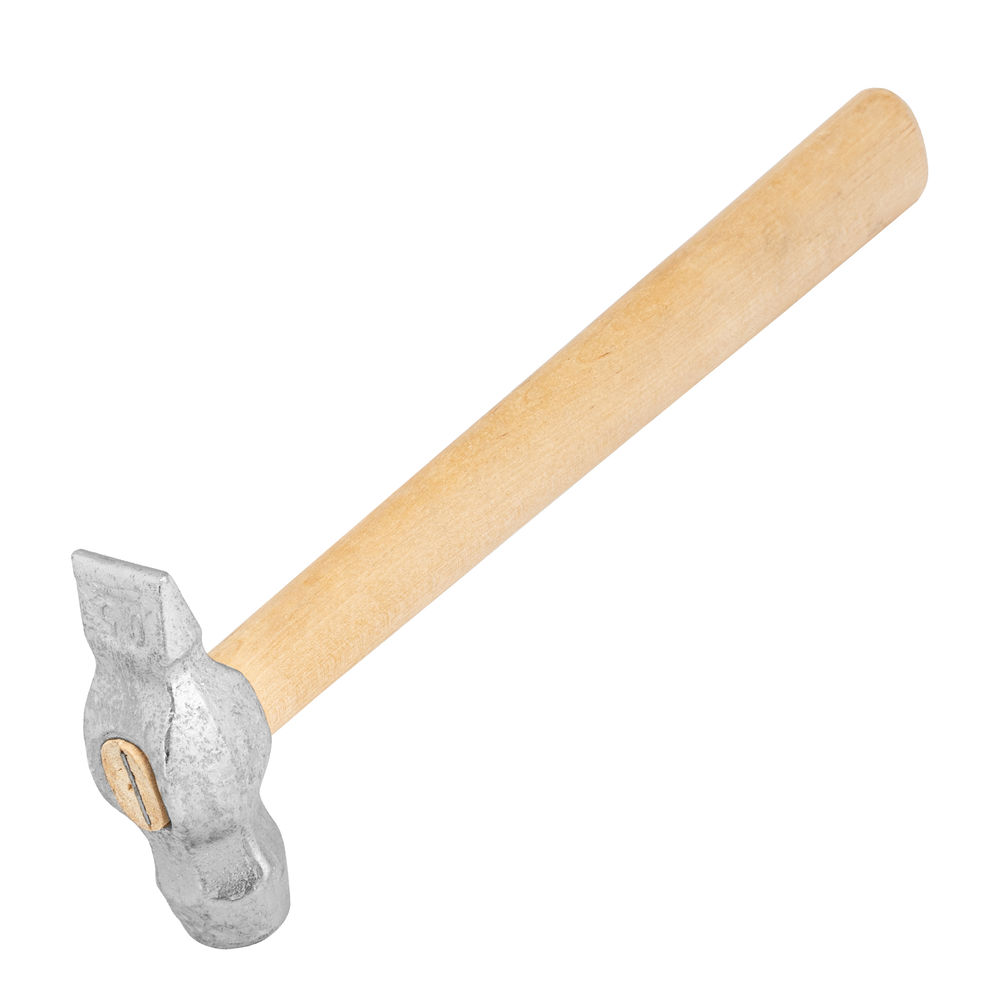 Молоток слесарный, 500 г, круглый боек, деревянная рукоятка (10240)