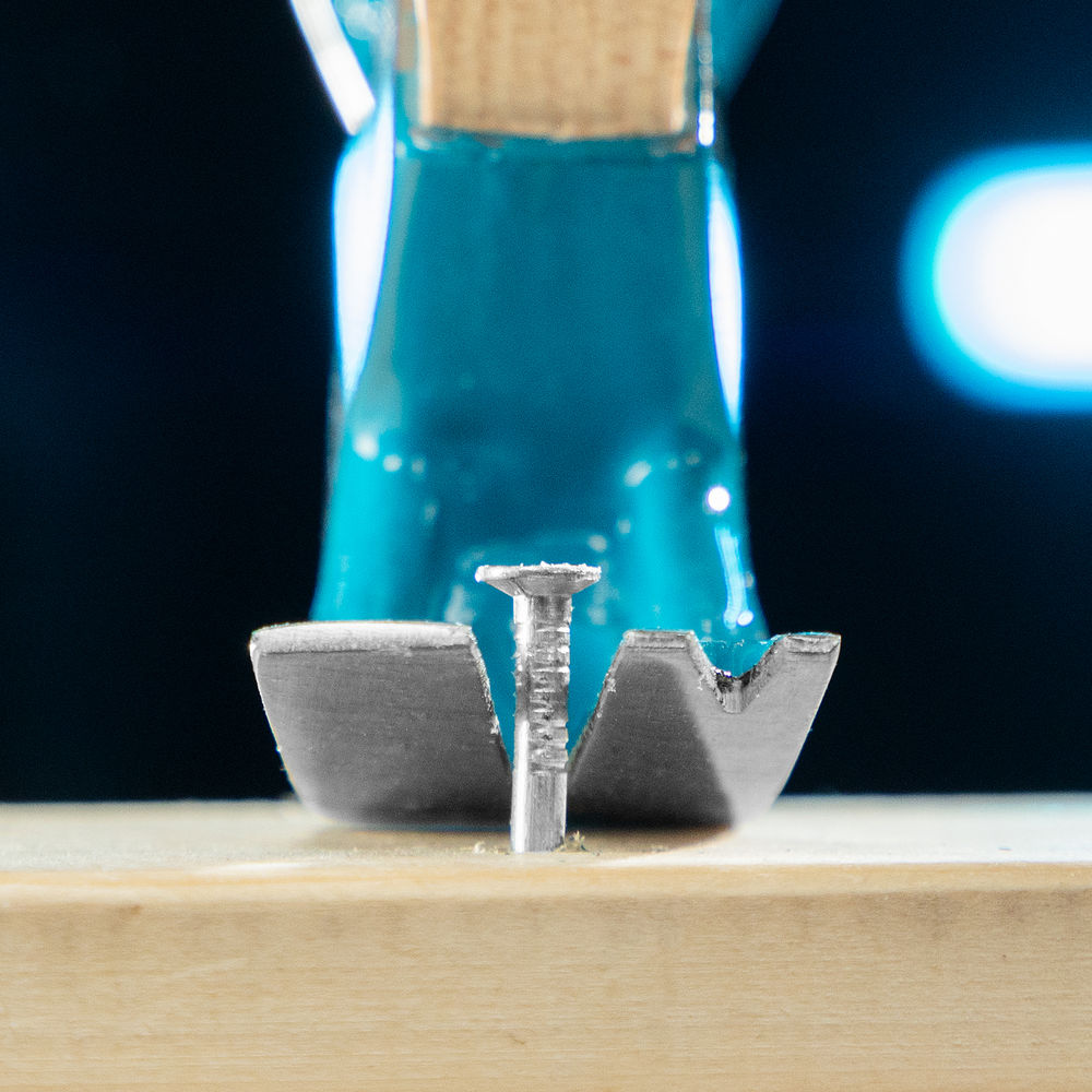 Молоток-гвоздодер, 450 г, угол 45, магнит, обрезиненная рукоятка American hickory GROSS