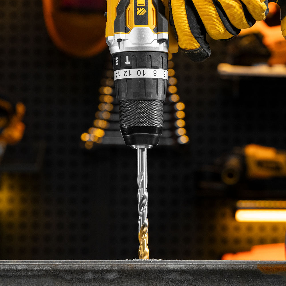 Набор сверл по металлу, 1-13 мм, Р6М5-TiN, Golden Tip, 25 шт Denzel (723009)