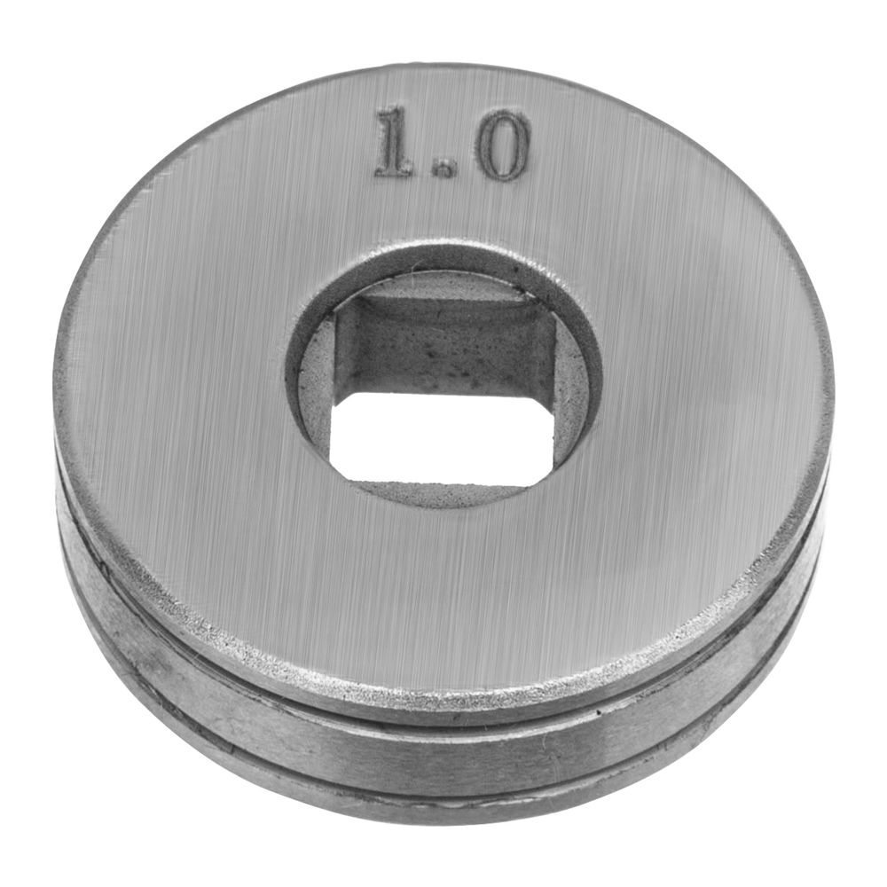 Подающий ролик, V профиль под стальную проволоку 0,8-1мм, посадка квадрат, 2 шт Denzel (93651)