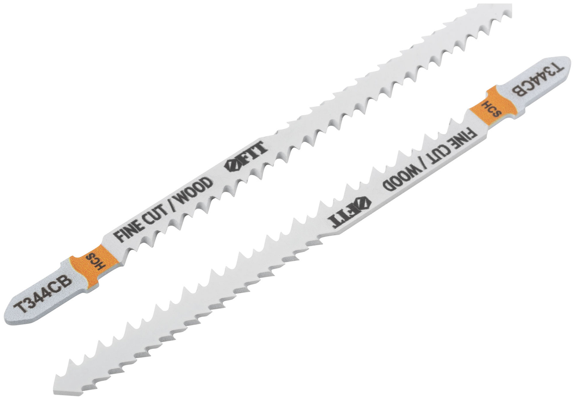 Полотна по дереву двусторонние, HCS, шлифованные под свободным углом зубья, 116/90 мм (T344CB), 2 шт. (40960)