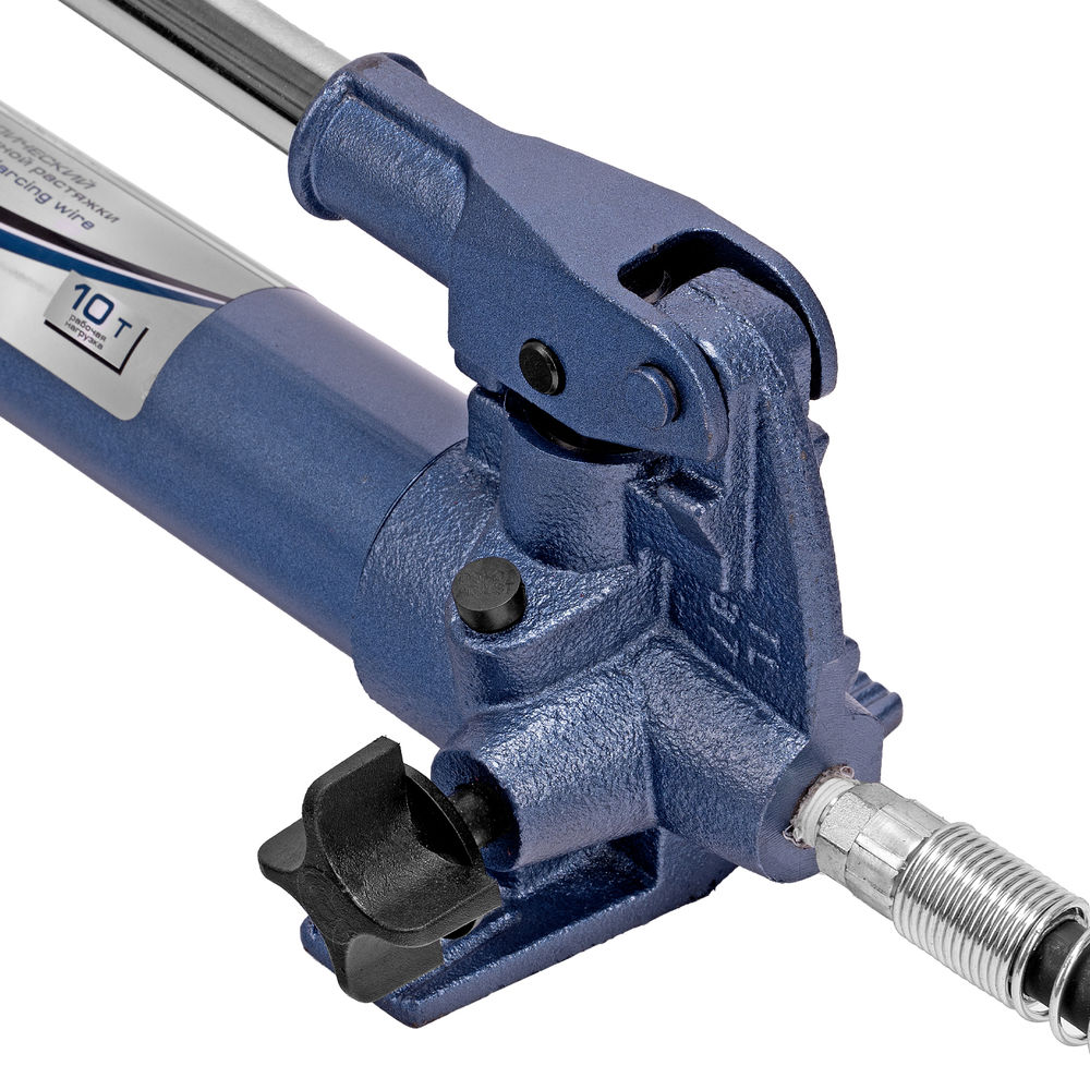 Растяжка гидравлическая, 10 т, набор из 17 предметов, 7 сменных насадок, в пластиковом кейсе Stels (51355)