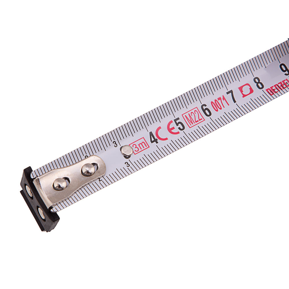 Рулетка 3м х 16мм, двухкомп. корпус, магнитный обрезиненный зацеп Denzel