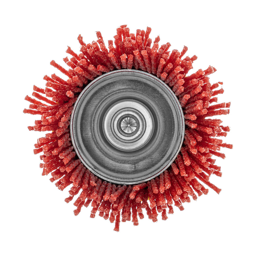 Щетка для дрели, 65 мм, Чашка, со шпилькой, нейлоновая щетина Denzel (74435)