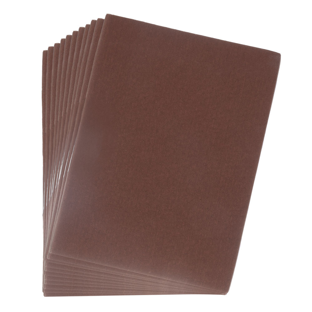 Шлифлист на тканевой основе, зернистость №0, 240 х 170 мм, 10 шт, водостойкий, БАЗ (75650)